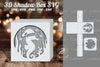 Sea Horse Papercut Shadow Box Design Bundle