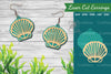 Sea Shells Laser Cut Earrings Design Bundle