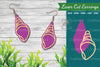 Sea Shells Laser Cut Earrings Design Bundle