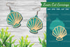 Sea Shells Laser Cut Earrings Design Bundle