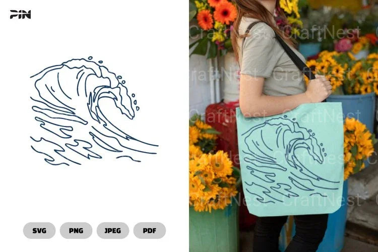 Sea Wave Ocean SVG Bundle - CraftNest - Digital Crafting and Art