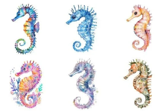 Seahorse Clipart Bundle - CraftNest - Digital Crafting and Art