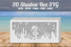 Seahorses Underwater Scene Shadow Box SVG Bundle