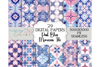 Seamless Blue Pink Moroccan Tile Design Digital Paper