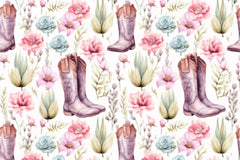 Boho Floral Western Digital Paper - CraftNest - Digital Crafting and Art
