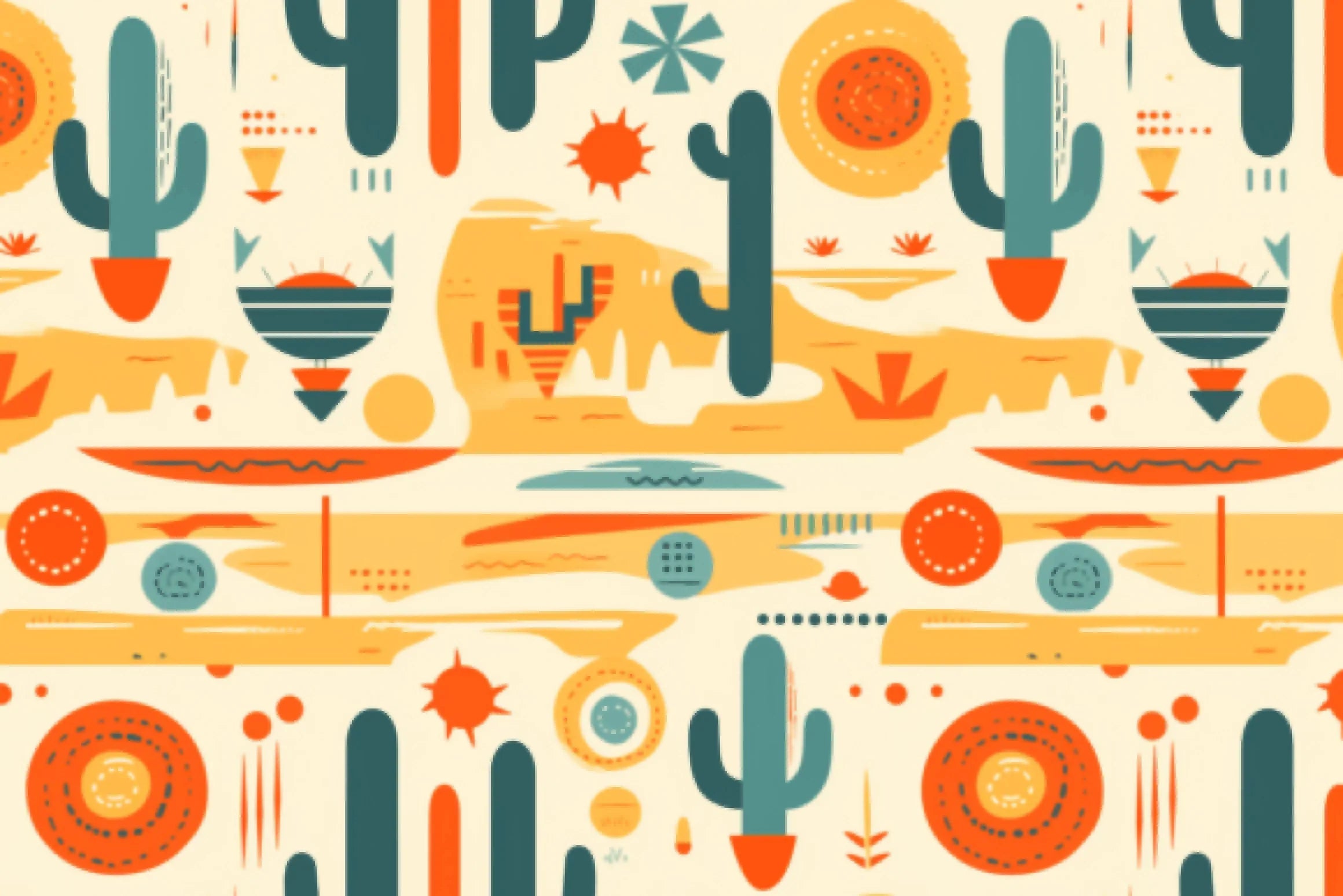 Seamless Boho Southwest Digital Paper - CraftNest - Digital Crafting and Art