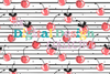 Seamless Cherry Bow Pattern Digital Paper