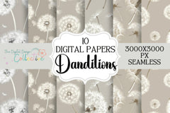 Seamless Dandelion Patterns Collection - CraftNest - Digital Crafting and Art