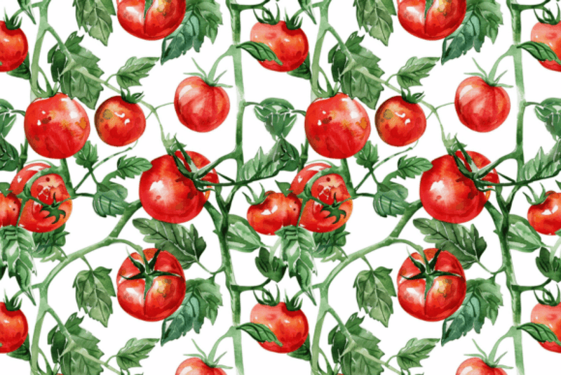 Seamless Garden Vegetable Digital Paper - CraftNest - Digital Crafting and Art