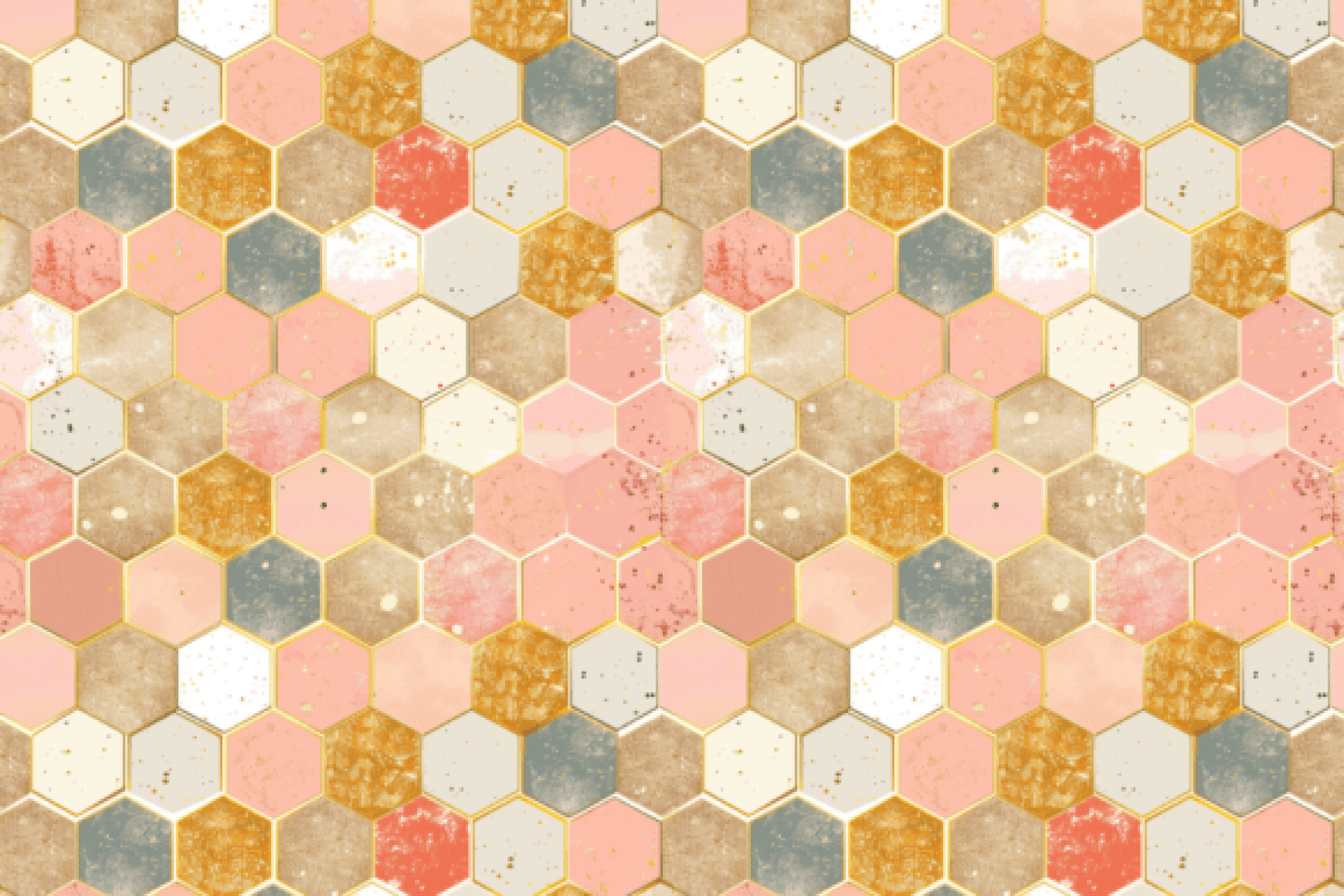 Seamless Glitter Honeycomb Digital Paper - CraftNest - Digital Crafting and Art