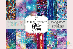 Seamless Glitter Paper Bundle - CraftNest - Digital Crafting and Art