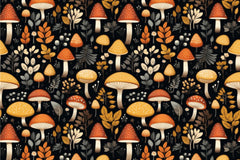 Seamless Mushroom Digital Paper - CraftNest - Digital Crafting and Art