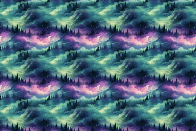 Seamless Northern Lights Patterns Collection - CraftNest - Digital Crafting and Art