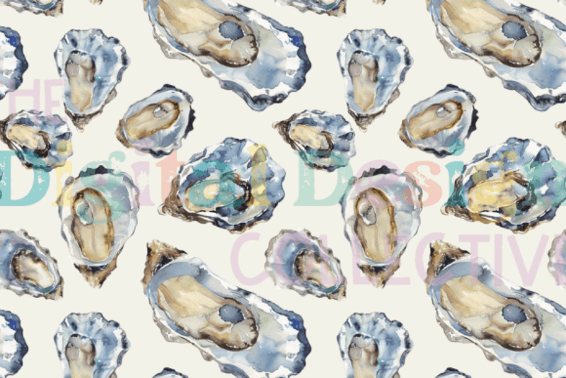 Seamless Oyster Digital Paper Pack - CraftNest - Digital Crafting and Art