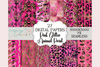 Seamless Pink Glitter Animal Print Digital Paper