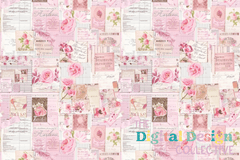Seamless Pink Shabby Chic Digital Paper - CraftNest - Digital Crafting and Art