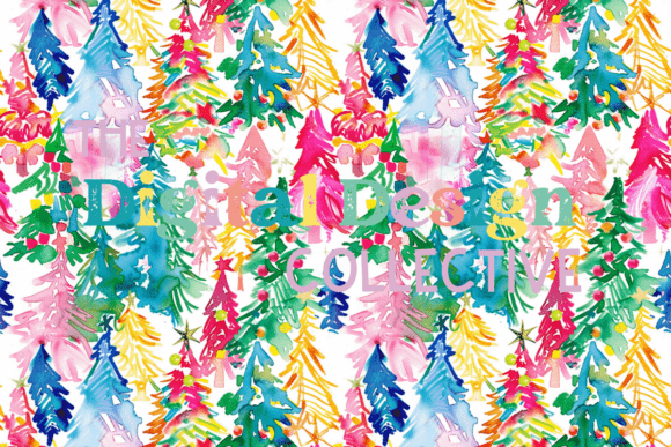 Preppy Lilly Inspired Christmas Seamless Digital Paper