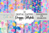 Seamless Preppy Jellyfish Pattern Digital Paper
