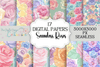 Elegant Roses Pattern Digital Paper