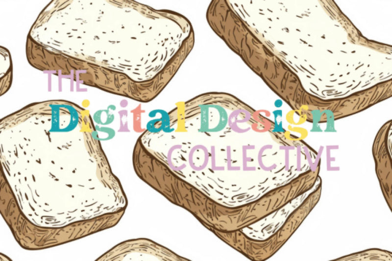 Seamless Sourdough Bread Digital Paper Design - CraftNest - Digital Crafting and Art