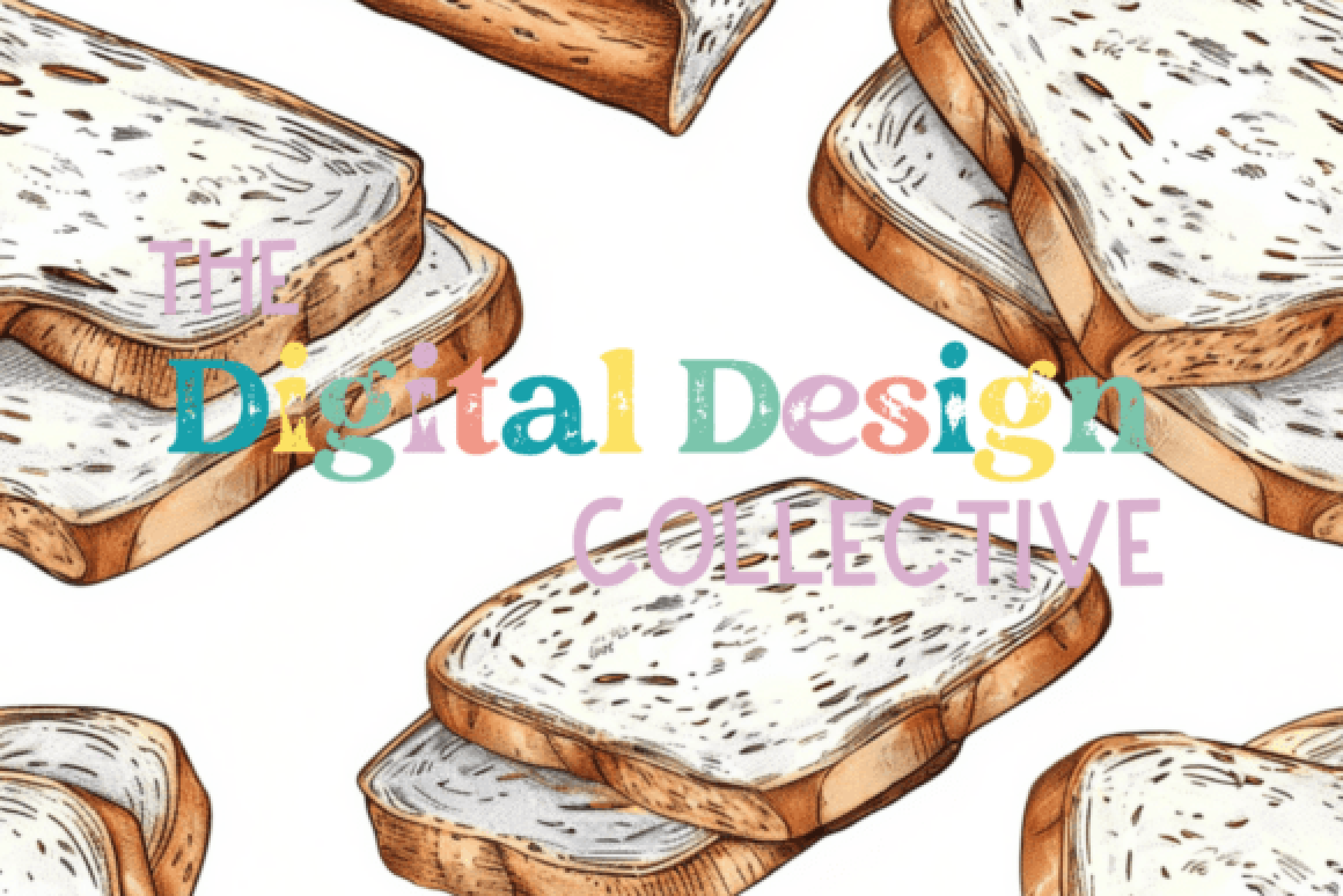 Seamless Sourdough Bread Digital Paper