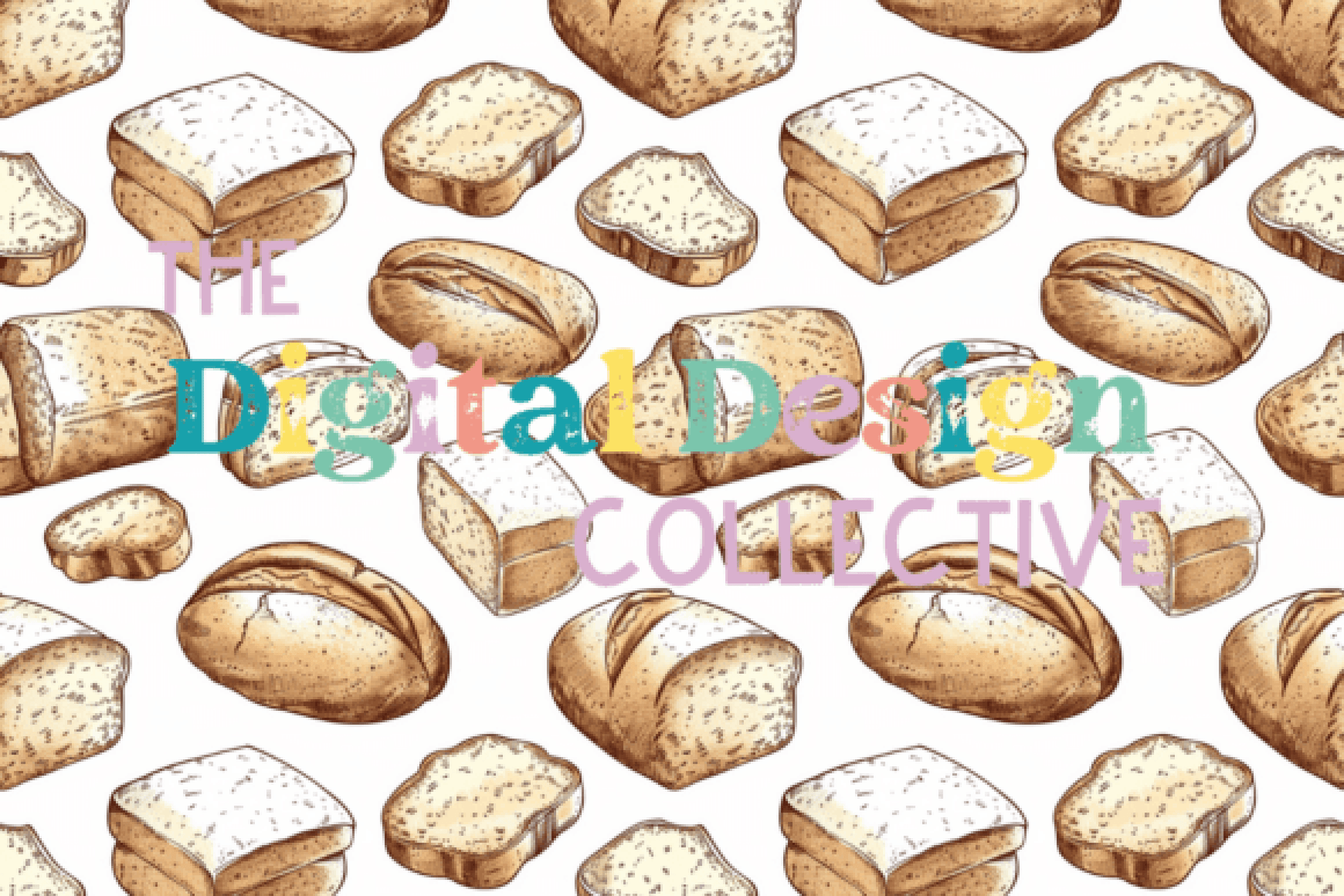 Seamless Sourdough Bread Digital Paper Design - CraftNest - Digital Crafting and Art