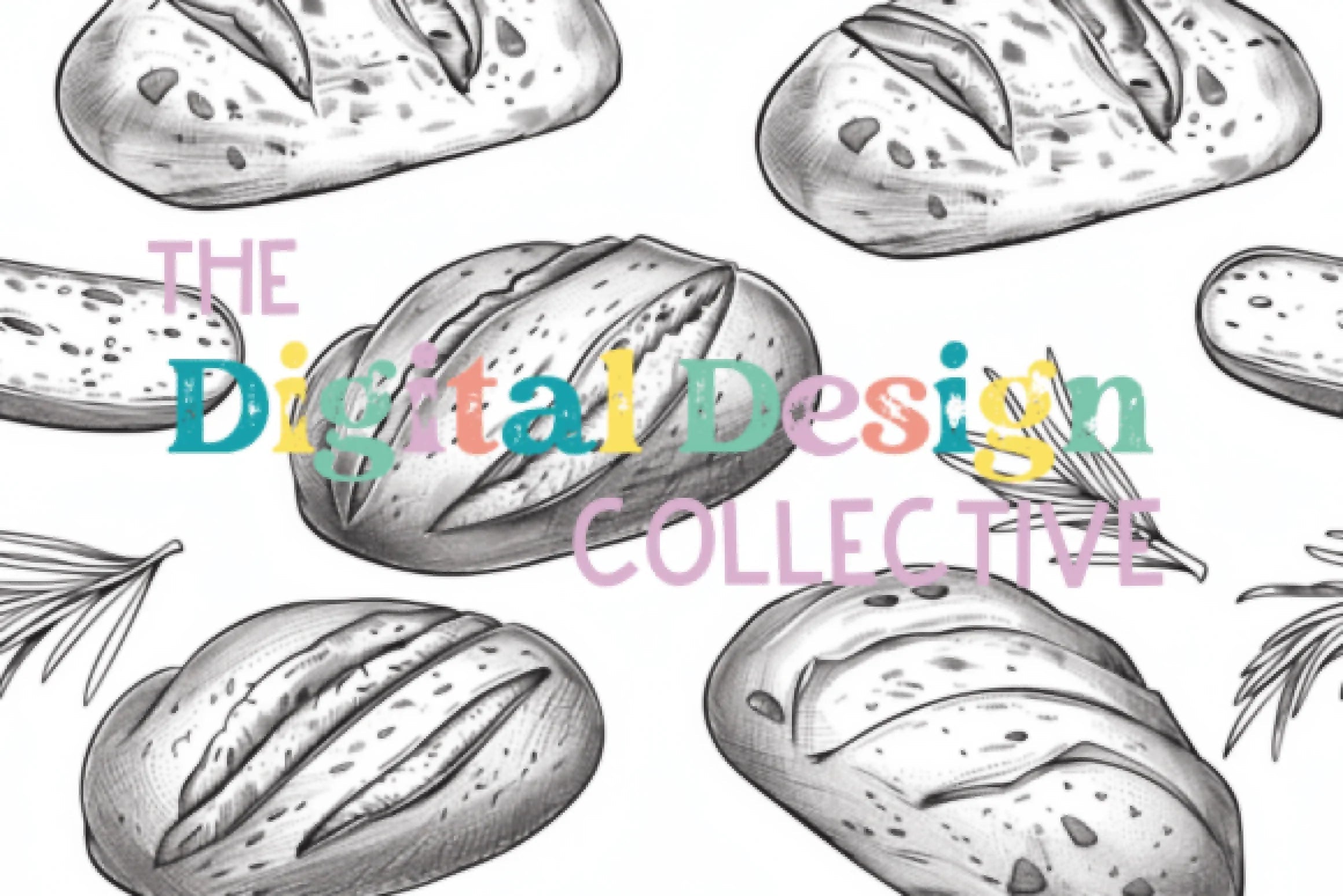 Seamless Sourdough Bread Digital Paper Design - CraftNest - Digital Crafting and Art