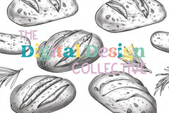 Seamless Sourdough Bread Digital Paper Design - CraftNest - Digital Crafting and Art