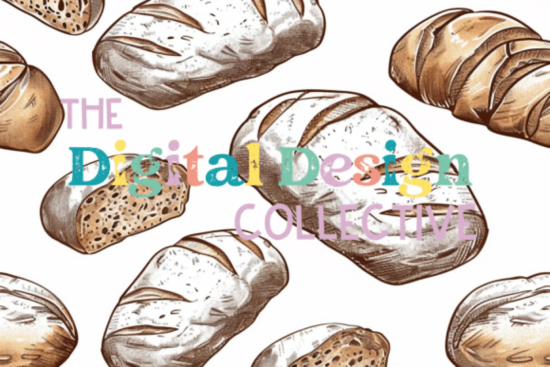 Seamless Sourdough Bread Digital Paper Design - CraftNest - Digital Crafting and Art