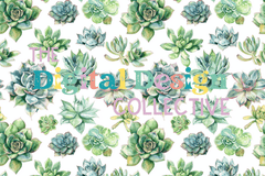 Seamless Succulent Digital Paper - CraftNest - Digital Crafting and Art
