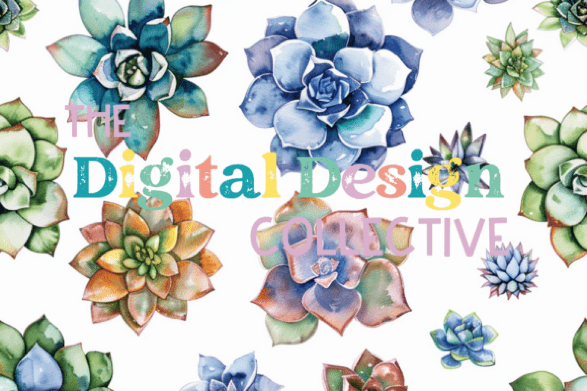 Seamless Succulent Digital Paper - CraftNest - Digital Crafting and Art
