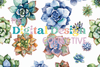 Seamless Succulent Digital Paper