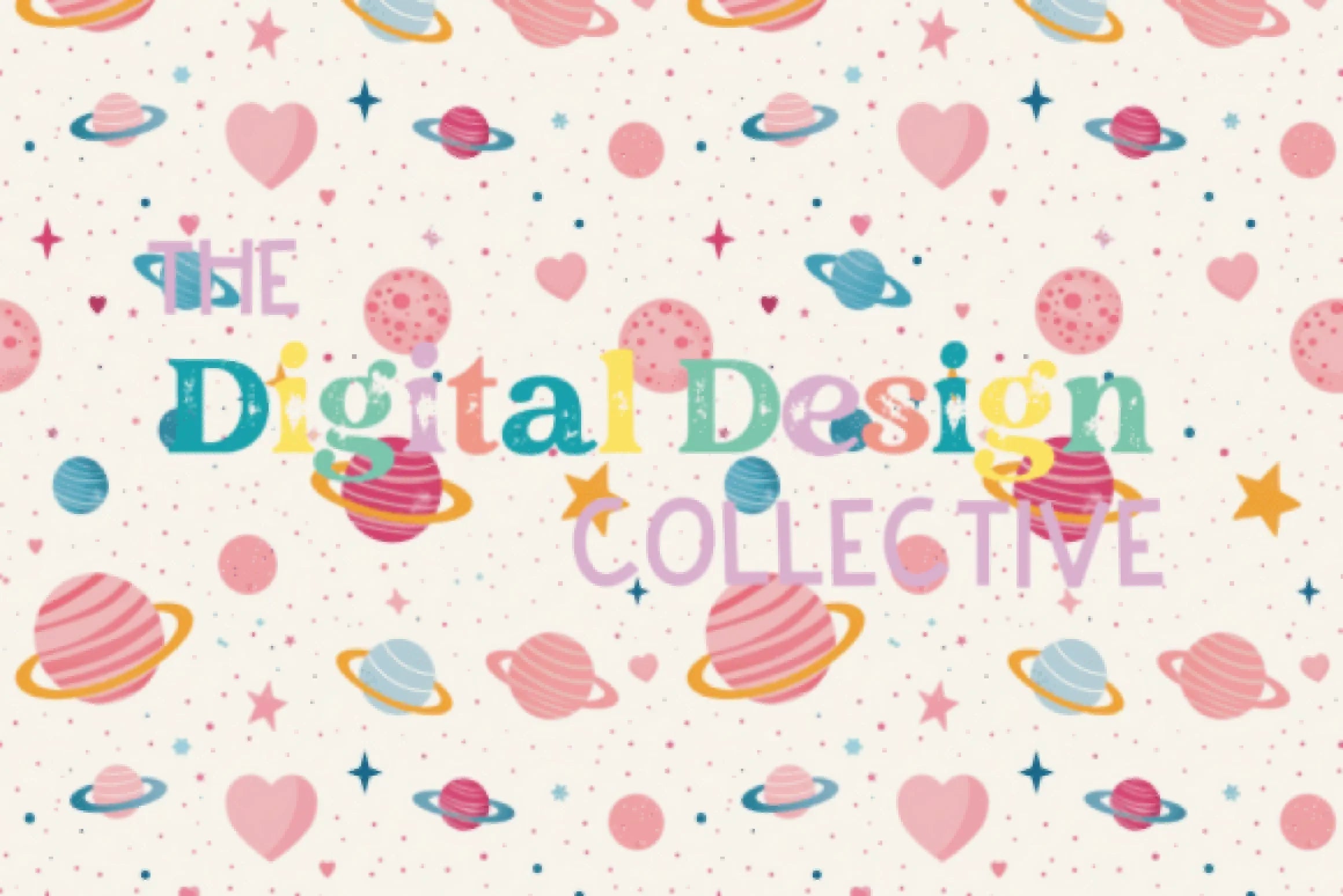 Seamless Sweet Space Design Collection - CraftNest - Digital Crafting and Art