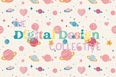 Seamless Sweet Space Design Collection - CraftNest - Digital Crafting and Art