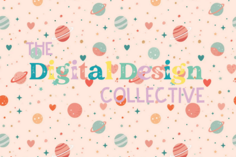 Seamless Sweet Space Design Collection - CraftNest - Digital Crafting and Art