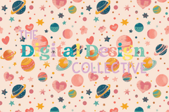Seamless Sweet Space Design Collection - CraftNest - Digital Crafting and Art