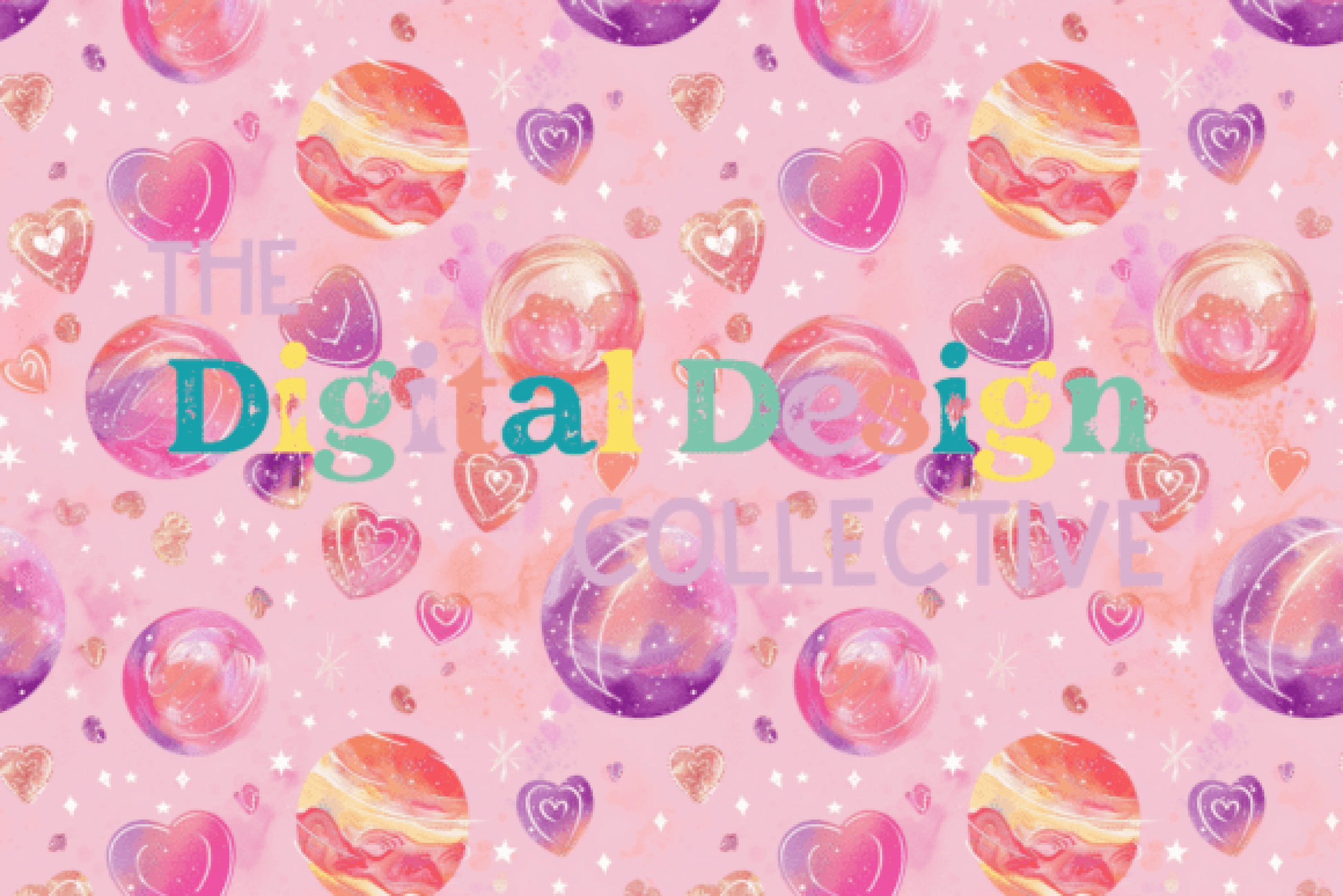 Seamless Sweet Space Design Collection - CraftNest - Digital Crafting and Art