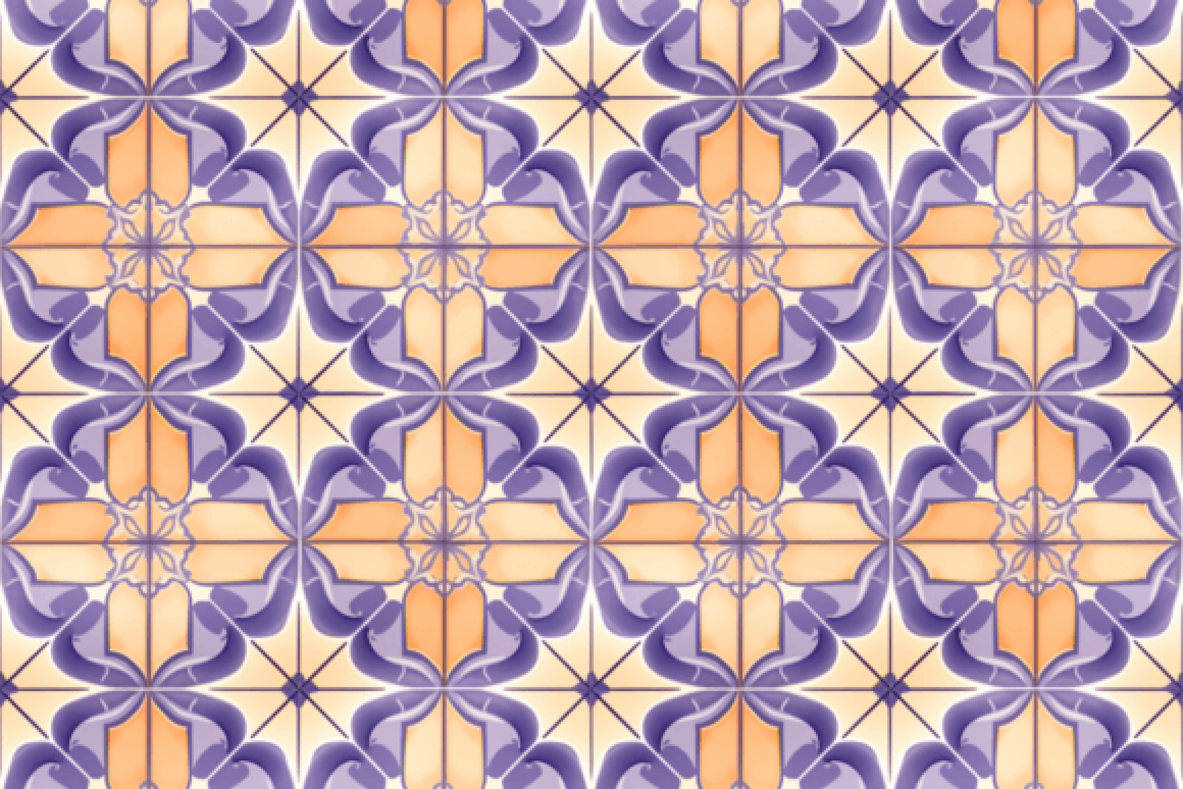 Seamless Topaz Purple Moroccan Tile Design