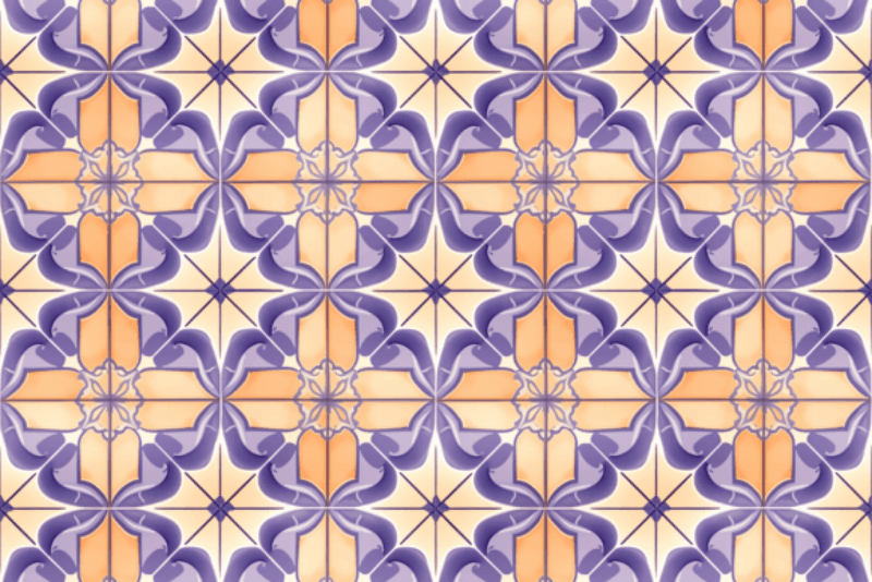 Seamless Topaz Purple Moroccan Tile Design - CraftNest - Digital Crafting and Art