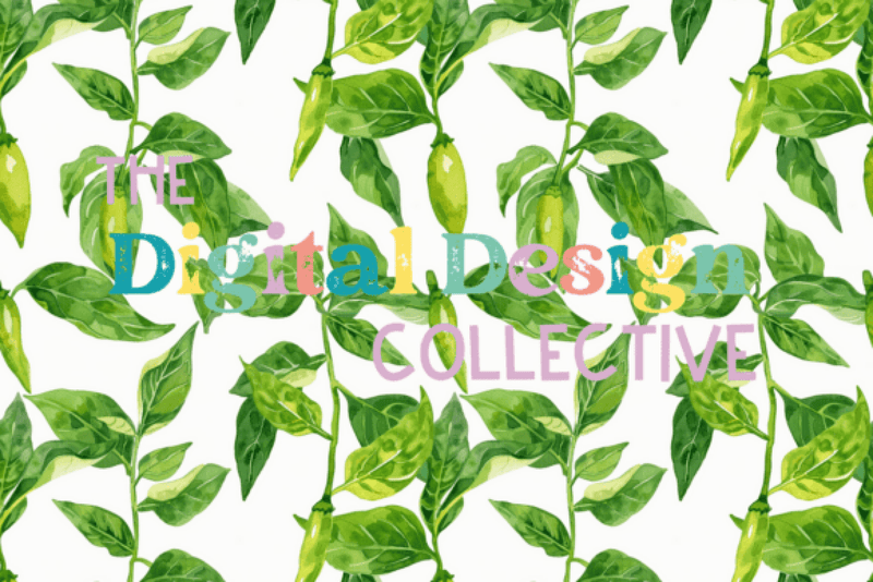 Seamless Garden Vegetable Digital Paper - CraftNest - Digital Crafting and Art