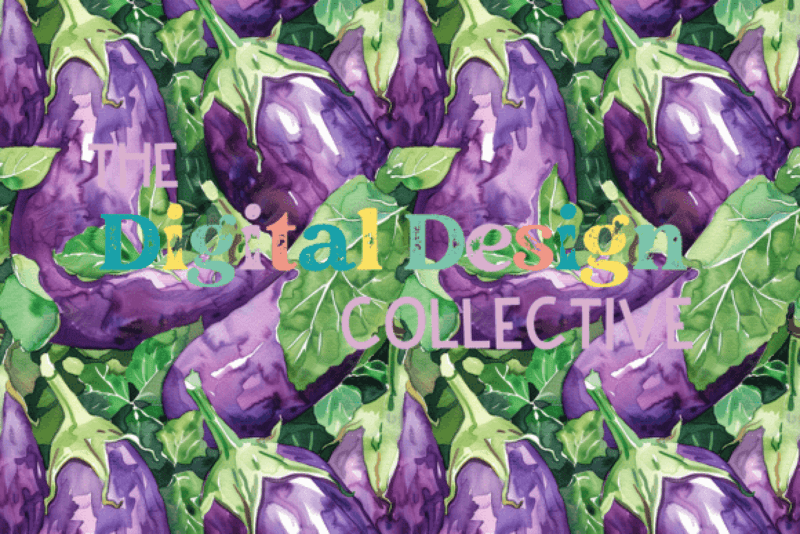 Seamless Garden Vegetable Digital Paper - CraftNest - Digital Crafting and Art