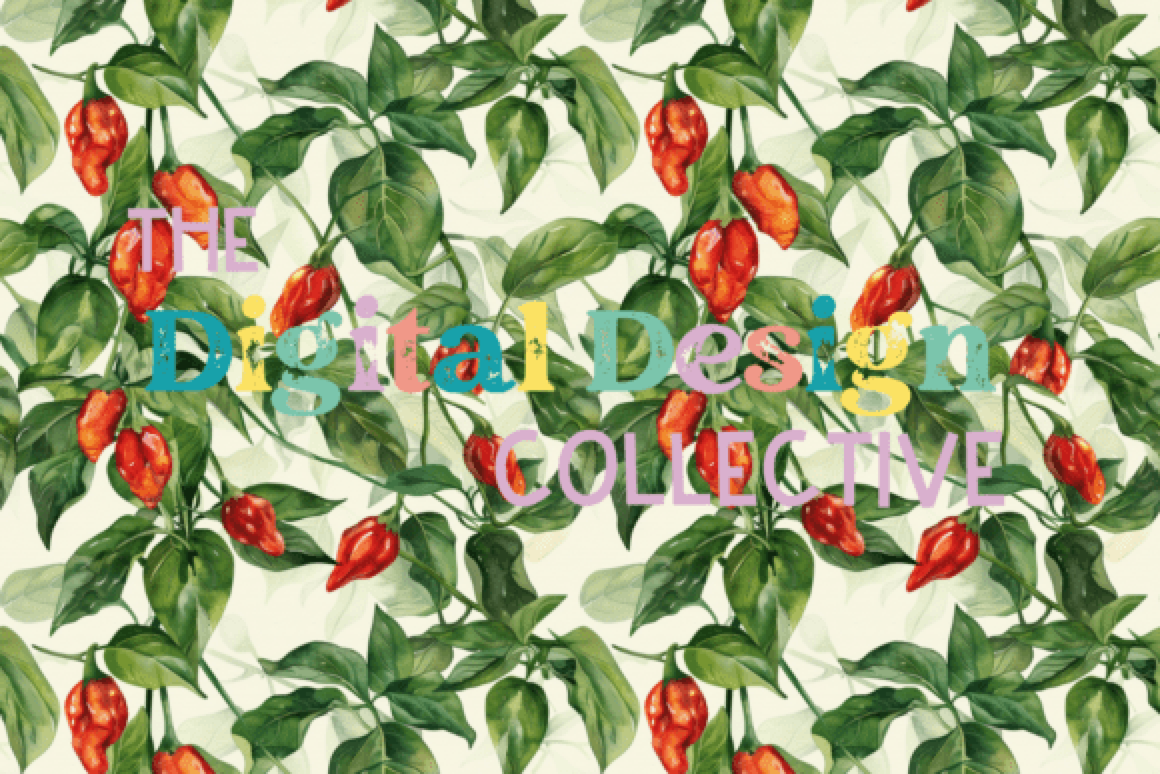 Seamless Garden Vegetable Digital Paper