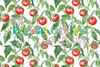 Seamless Garden Vegetable Digital Paper