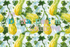 Seamless Garden Vegetable Digital Paper