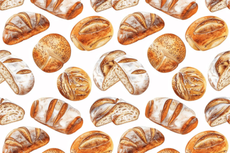 Seamless Sourdough Bread Digital Paper - CraftNest - Digital Crafting and Art