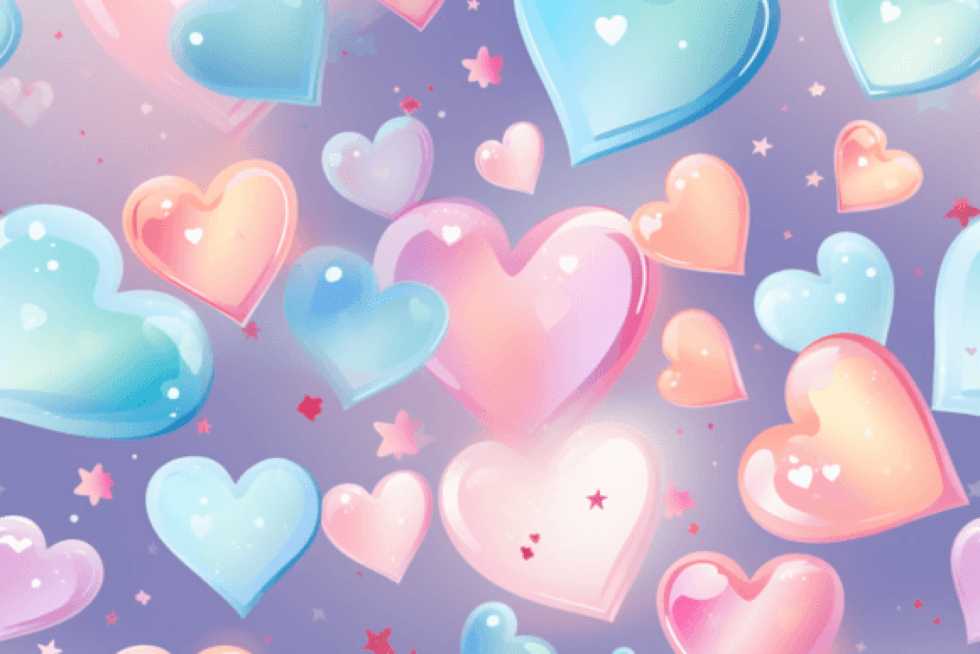 Seamless Y2K Neon Hearts Patterns Collection - CraftNest - Digital Crafting and Art