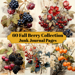 Berry Collections Junk Journal Pages - CraftNest