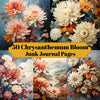 Chrysanthemum Bloom Junk Journal Pages