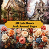 Late Roses Of Autumn Junk Journal Pages