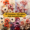 Anemone Afterglow Junk Journal Pages
